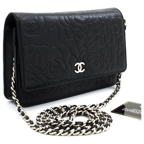 chanel camellia wallet on chain bag|small double wallet chanel.